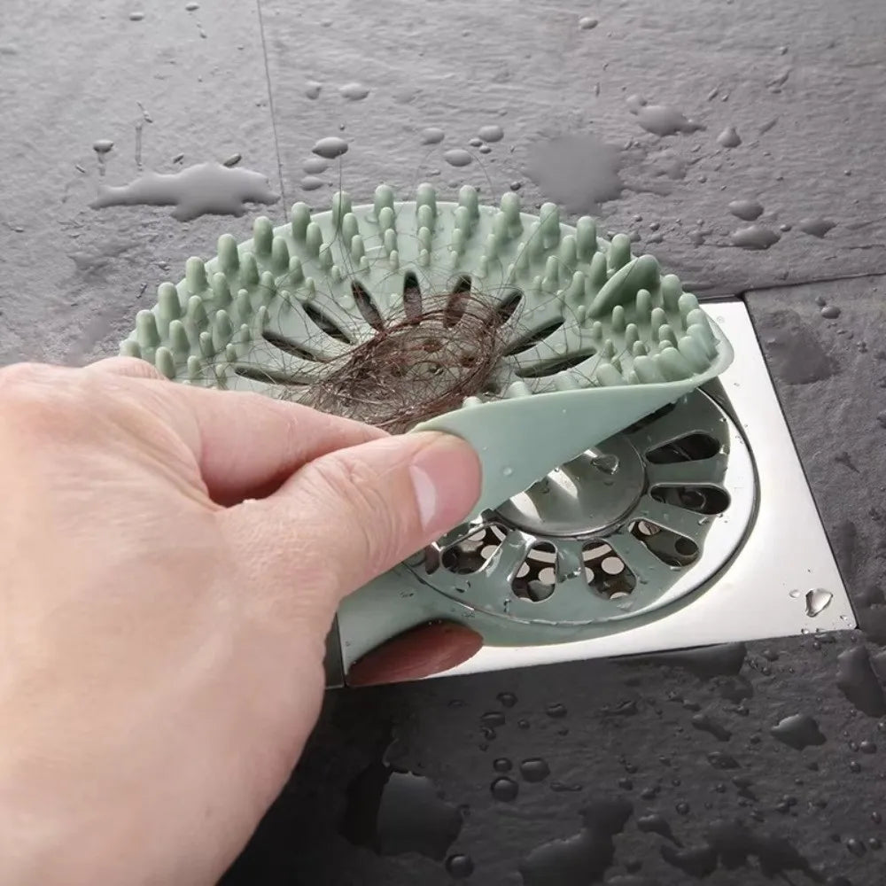 Silicone Hair Catcher Shower Drain Strainer Cover | Anti-Clog
