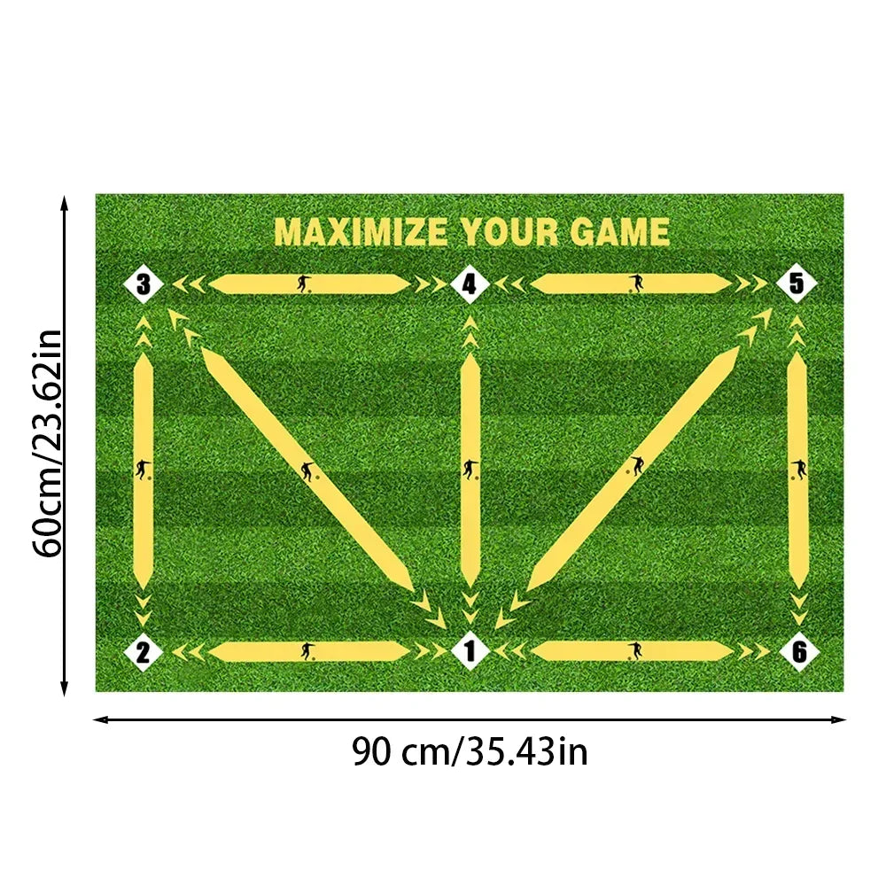Soccer ball control training mat | Stable and silent rubber base | Digital Guidance Design | Improve ball sense, daily training Oasis Select