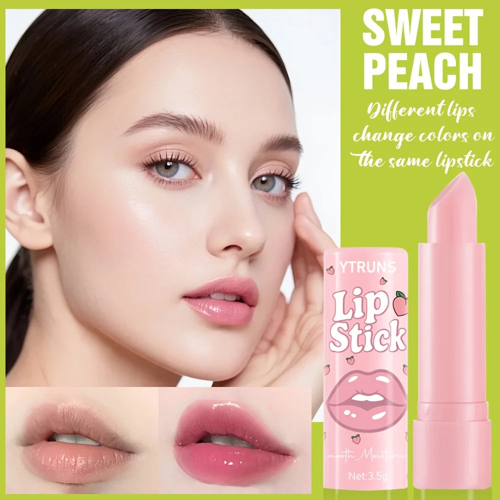 Aloe & Peach Lip Balm Stick – Sheer Gloss & Daily Moisture 3.5g