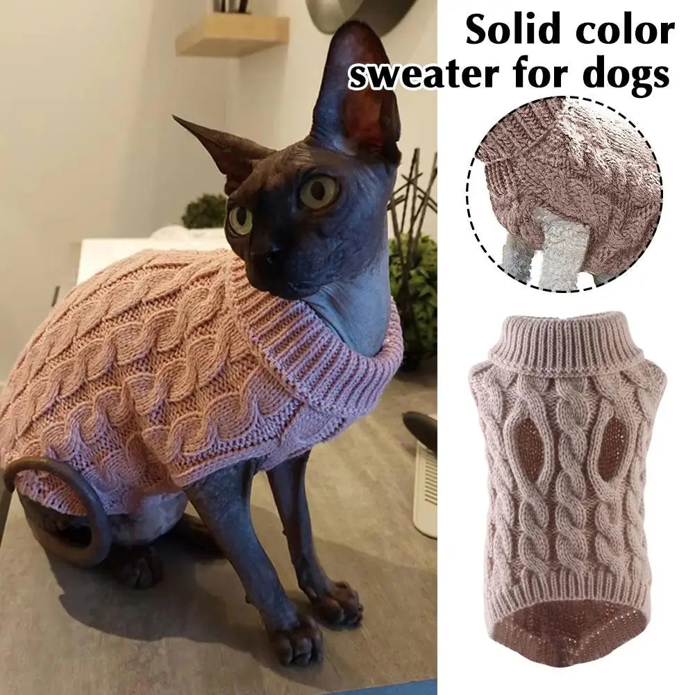 Pet Clothes Sweater Fashion Autumn Winter Warm Dog Sweater Knitted Coat Knitwear for Small Puppy Yorkshire Clothing Oasis Select