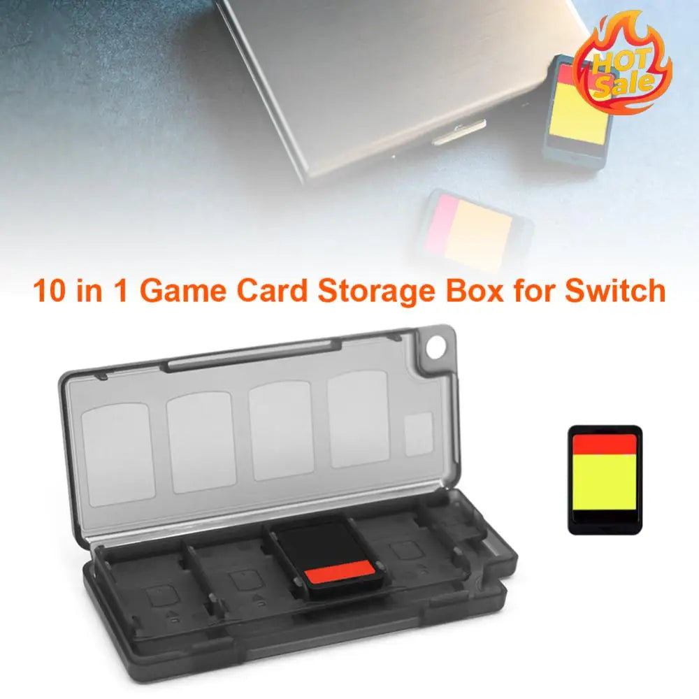 Portable 10 In 1 Game Memory Card Holder Case Lightweight Storage Box for Nintendo Switch Game Organizer Case Accessories Oasis Select