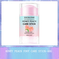 Honey Peach Foot Care Cream - 72H Moisturizing & Crack Repair, Natural Anti-Odor Formula, Portable Heel Balm for Dry/Calloused Oasis Select 40G-1PCS