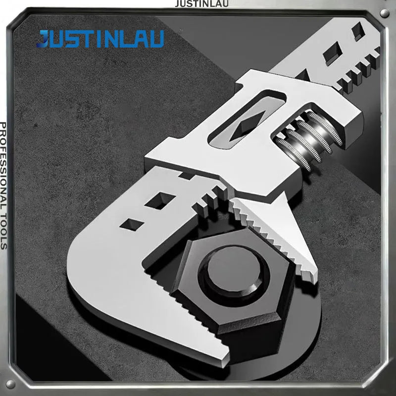 1 Piece of Multifunctional F-type Adjustable Wrench Tube Width Clamp Adjustable Wrench Maintenance Tool Adjustable Wrench Oasis Select