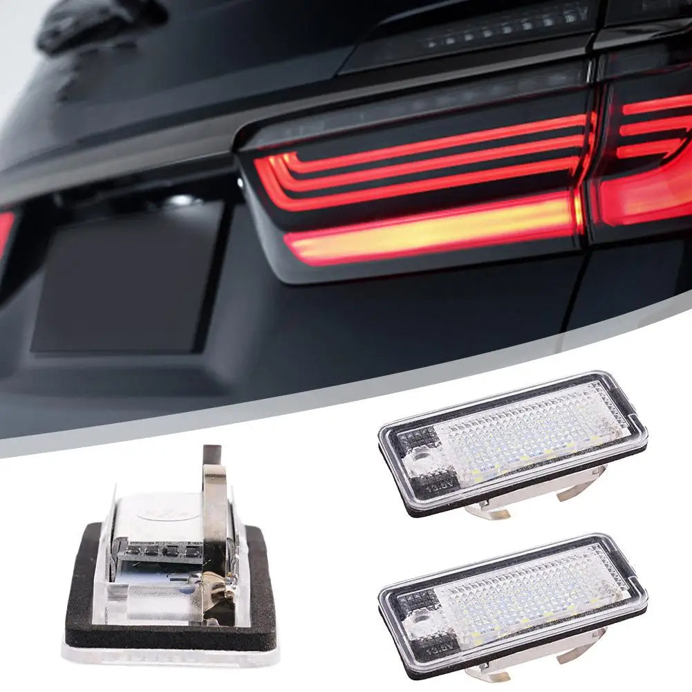 18 SMD LED License Plate Lights for Audi A3 A4 A5 A6 Q7 – 2 Pack