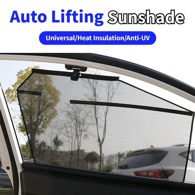 Retractable Car Side Window Sunshade – UV & Glare Protection