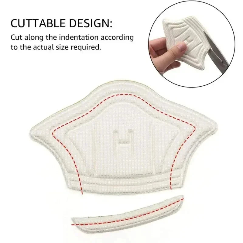 1/2/6Pairs Shoe Pad Foot Heel Cushion Pads Sports Shoes Adjustable Antiwear Feet Inserts Insoles Heel Protector Sticker Insole Oasis Select