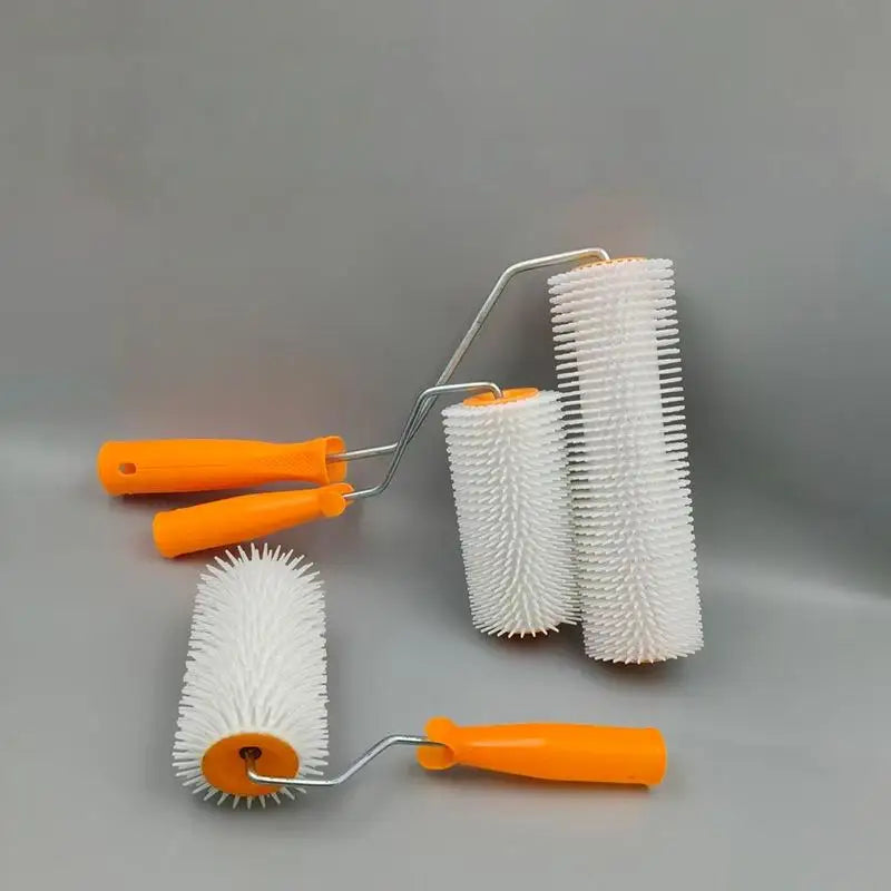 1PC 10/16/24CM Defoaming Drum Brush Spike Roller Latex Floor Self Compound Roller Leveling Screed Spiked Roller Paint Brush Roll Oasis Select
