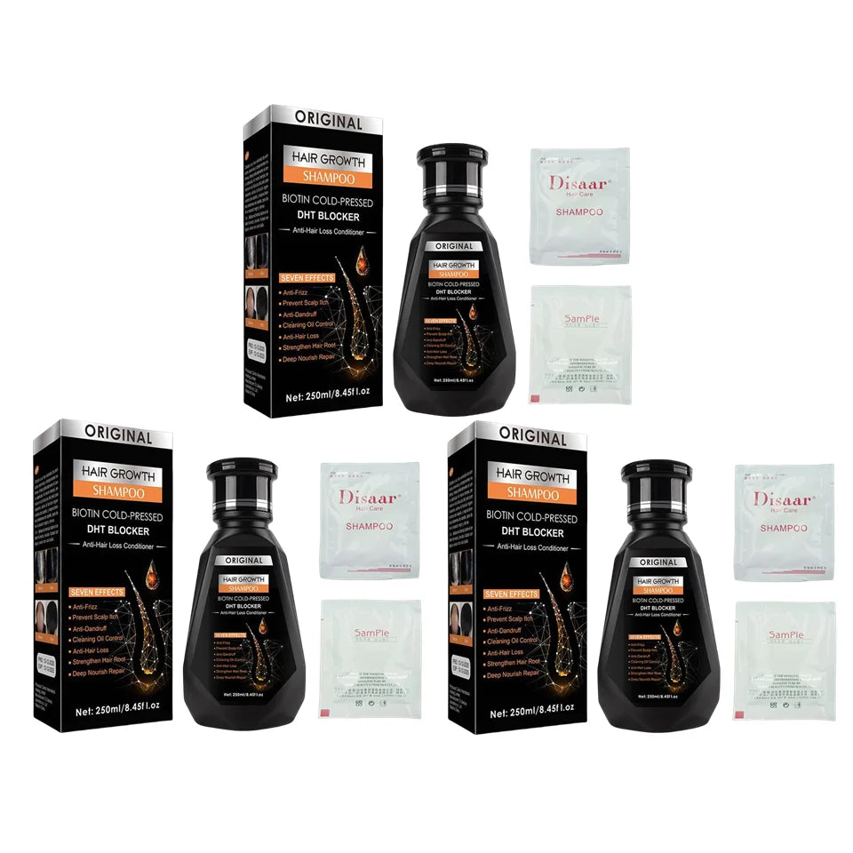 1/2/3Pcs Hair Growth Shampoo, Ginger Shampoo Deep Cleaning Nourish Scalp Deep Cleaning Nourish Scalp Enhance Hair Elasticity Oasis Select 3Pcs