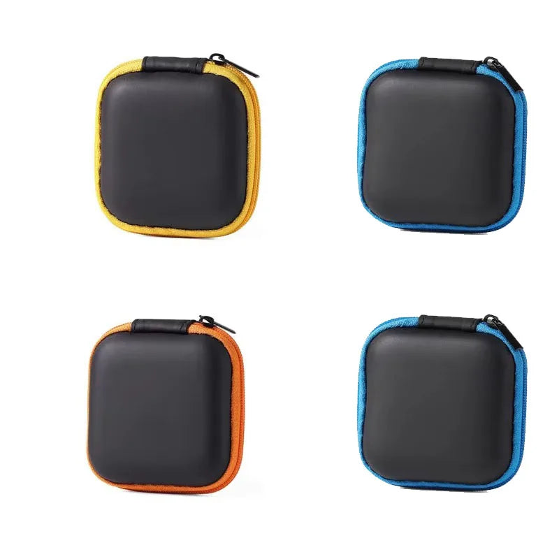 1/4pcs Earphone Protective Bag Box Hard EVA Case Digital Charger Headphone Storage Bag Usb Data Cable Organizer Carrying Pouch Oasis Select 4pcs-Mix 3