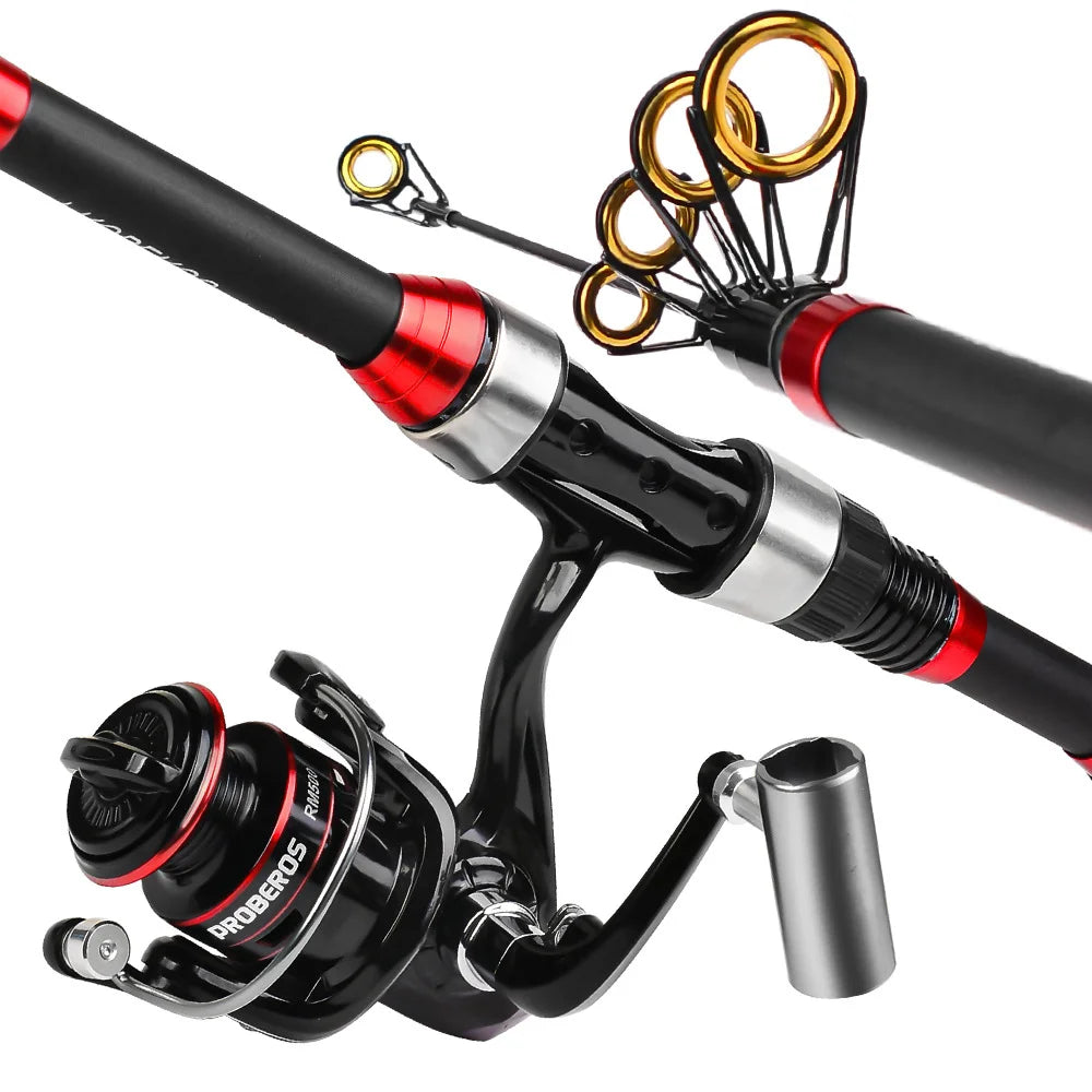 Luyahai fishing rod set, long throw spinning wheel fishing gear bag combination, complete set of carbon rod ultra light and ultr Oasis Select