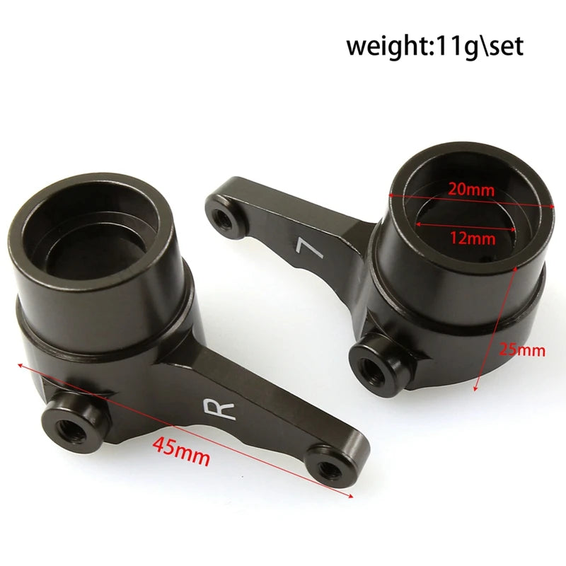 WISH CNC Aluminum 1/8 RC Car Kyosho-Mad Crusher Mad-Force FOXX-USA-1 Steering Cup Upgrade Part Oasis Select