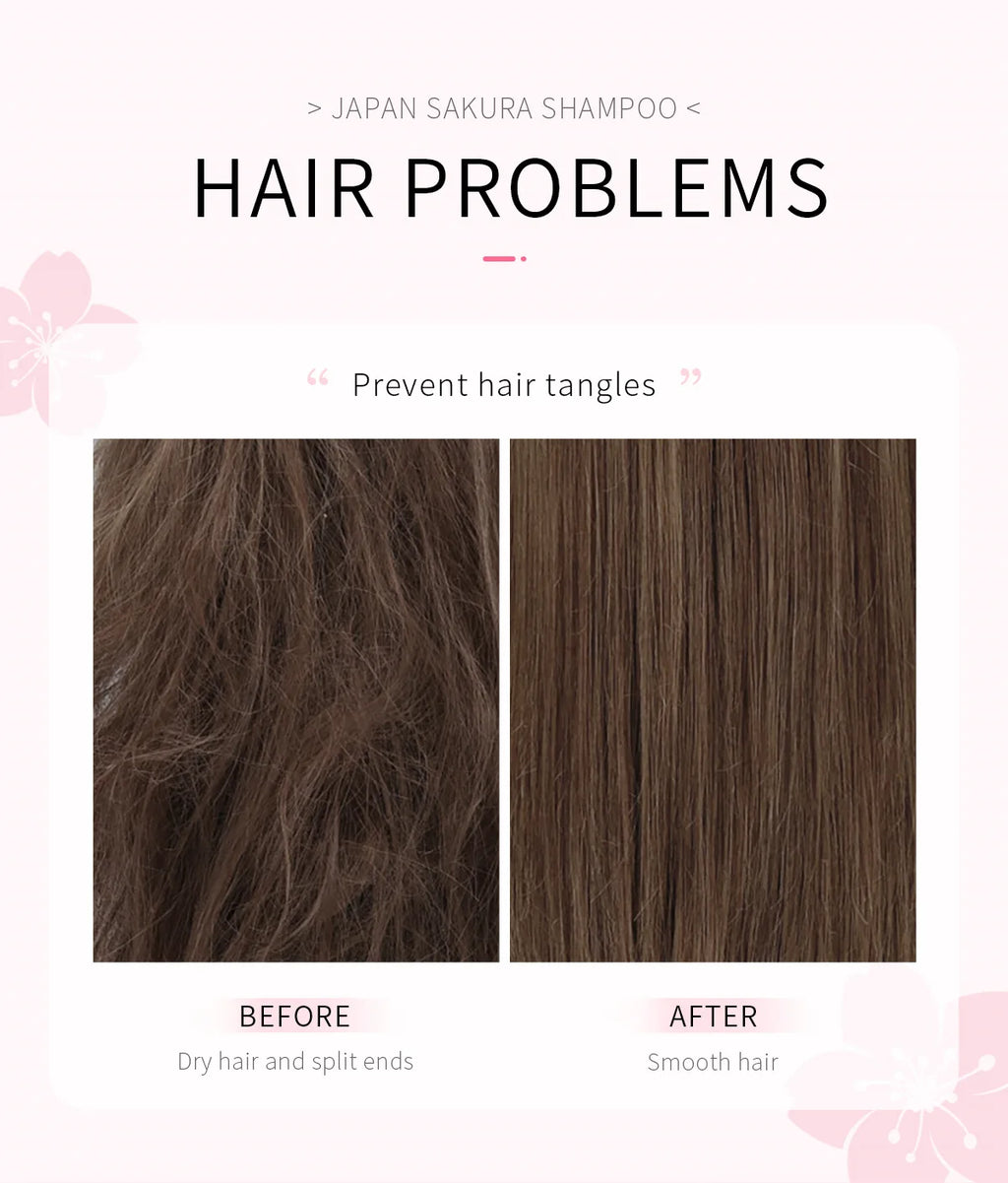 LAIKOU Sakura Shampoo Hair Nourishing Repair Damaged Anti Dandruff Oil Control Shampoos Cleansing Care Refreshing Fluffy ﻿ Oasis Select