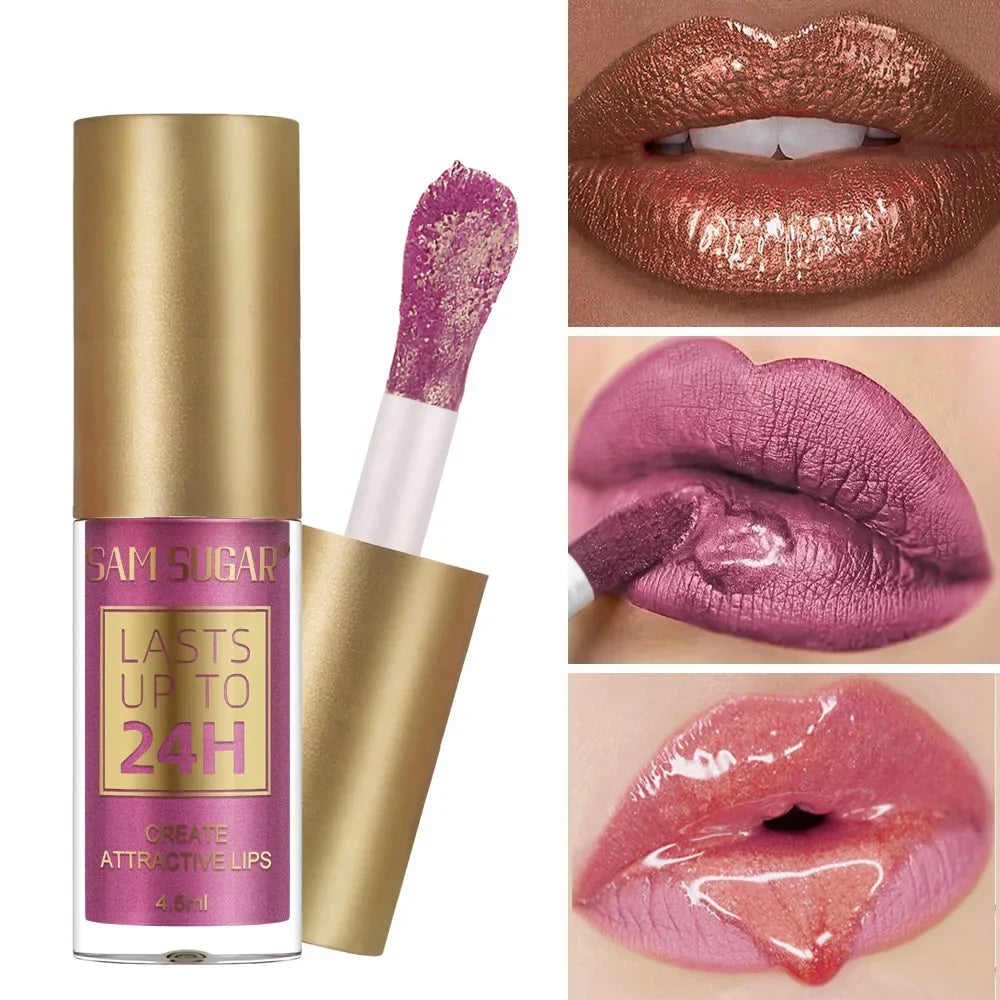 SAM SUGAR Chameleon Lip Gloss – 6 Shades Pearl Shine Waterproof