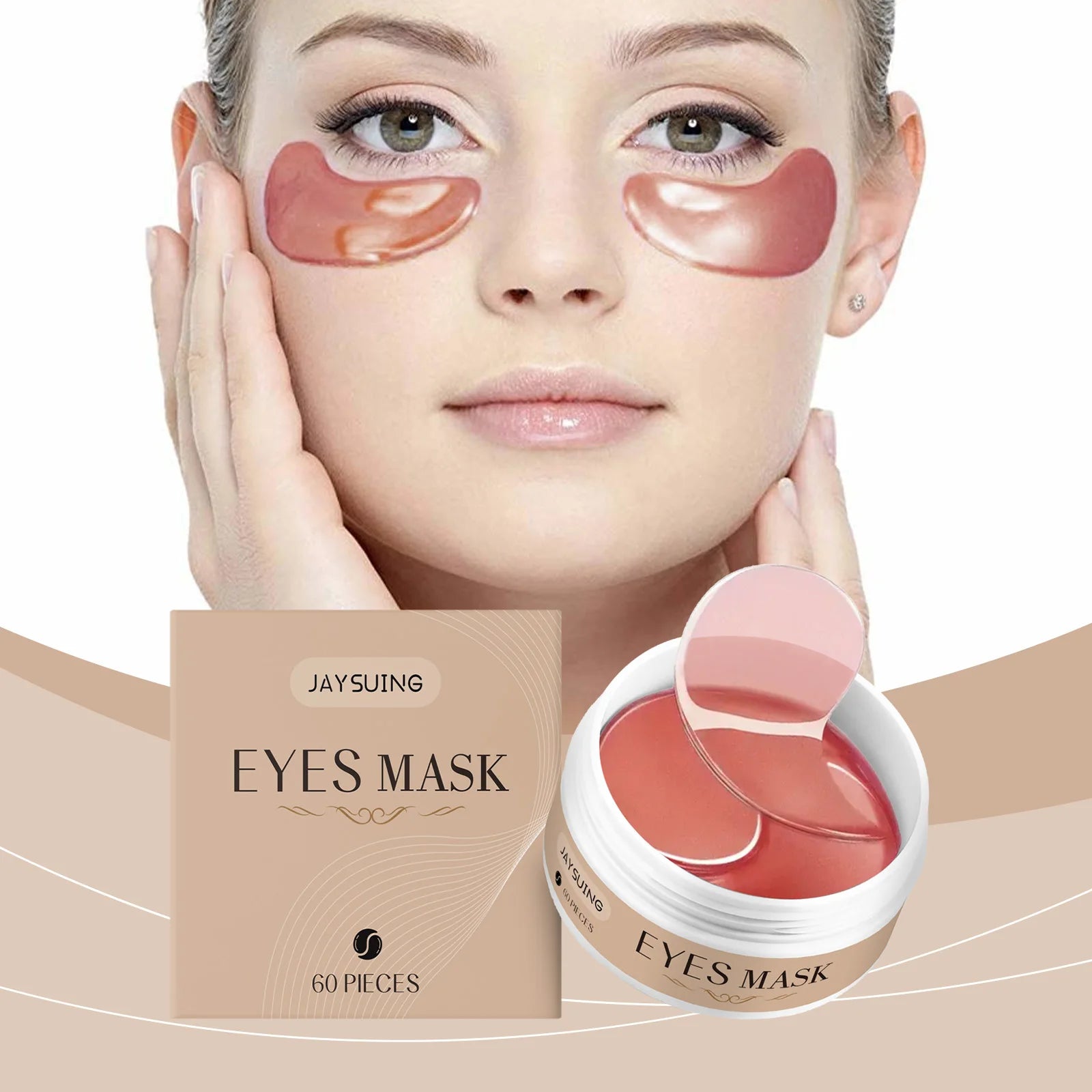 Coffee Eye Mask Anti-Aging Reduce Dark Circles Wrinkle Relieve Swelling Moisturizing Firm Whiten Skin Hyaluronic Acid Eye Mask Oasis Select
