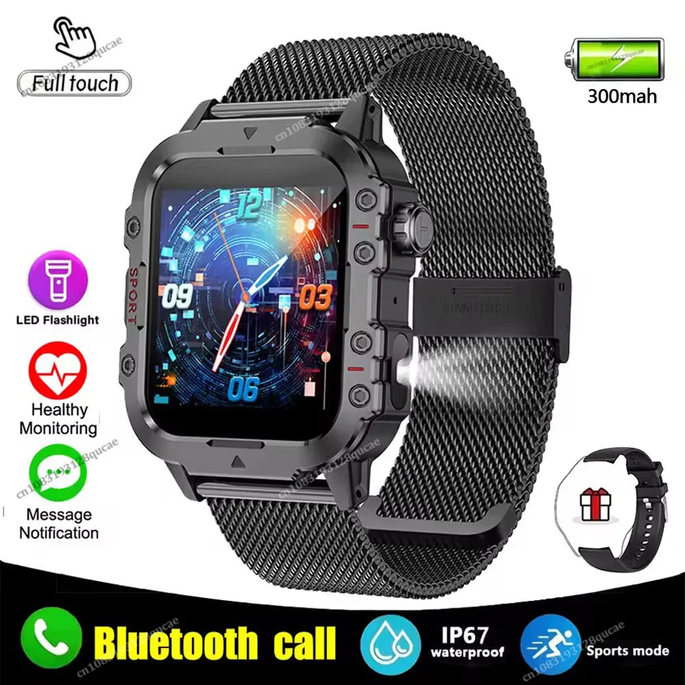Military Smart Watch Men – GPS, Bluetooth Call & Fitness Tracker