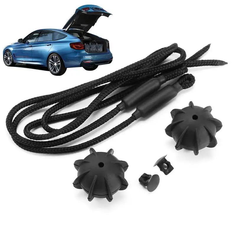 2PCS Car Parcel Rack Rope Rear Interior Parcel Shelf String Strap Stable Parcel Shelf String Trunk Tray Strap Shelf String Strap Oasis Select