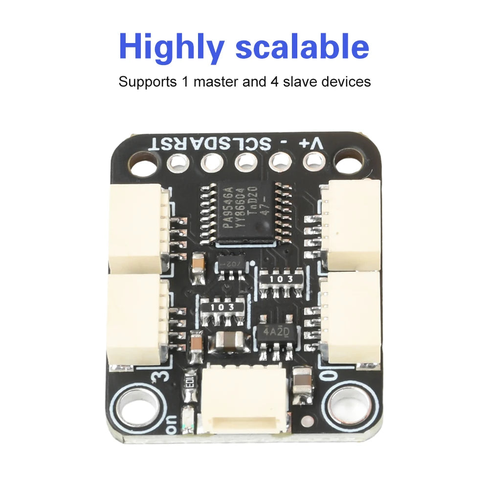 PCA9546 4-Channel I2C Multiplexer Board with Stemma QT Qwiic Interface for Sensor Networks Oasis Select