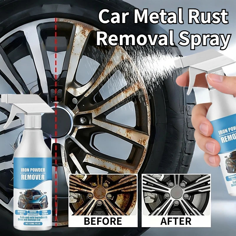 Car Metal Rust Removal Spray, Paint & Wheel Iron Powder Remover, Anti-rust Anti-oxidation Auto Detailing Maintenance Protection Oasis Select