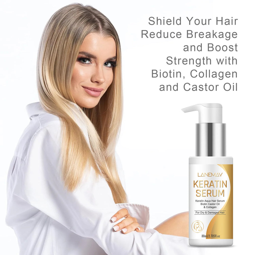 Lanemay Keratin Hair Serum – Moisturizing & Strengthening Essence