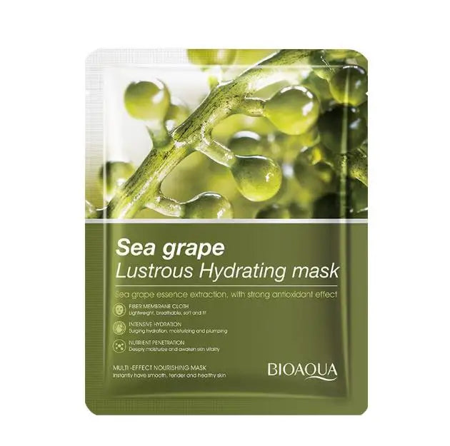 BIOAQUA Caviar Grape White Truffle Face Mask – Anti-Wrinkle Hydrating Face Mask Oasis Select B 5pcs