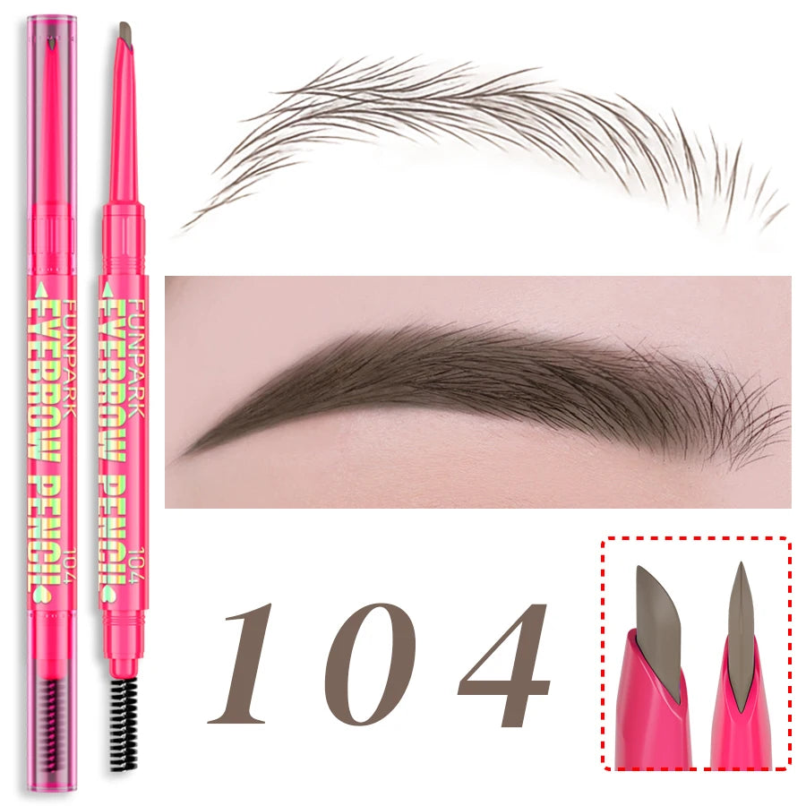 FUNPARK Waterproof Double-Ended Eyebrow Pencil – 5 Colors