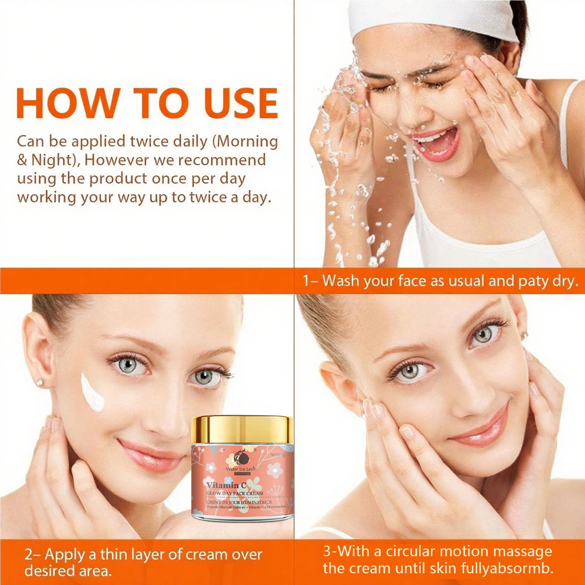 Natural Moisturizing Face Cream – Vitamin E, Hyaluronic Acid Face Moisturizer Cream Oasis Select
