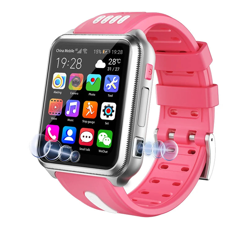 H1/W5 4G GPS Wifi location Student/Kids Smart Watch Phone android system clock app install Bluetooth Smartwatch 4G SIM Card Gift Oasis Select