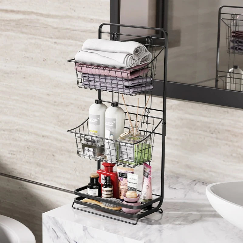 Kitchen shelves, multi-layer floor-to-ceiling household fruit and vegetable baskets, snacks, toys, storage artifacts Oasis Select