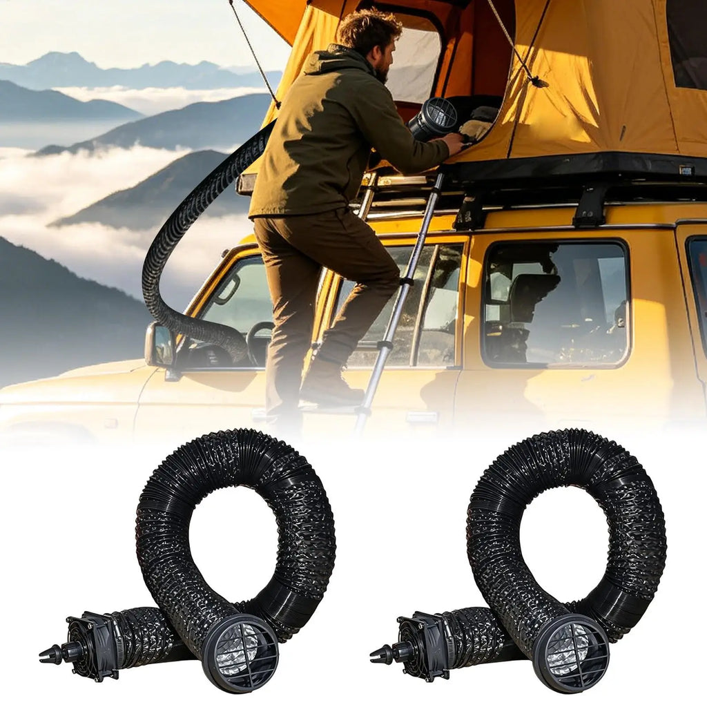 Car Air Vent Extension Car Vent Extender Foldable AC Outlet Adapter for RV SUV Truck Back Seat Outdoor Tent Home Indoor Camping Oasis Select
