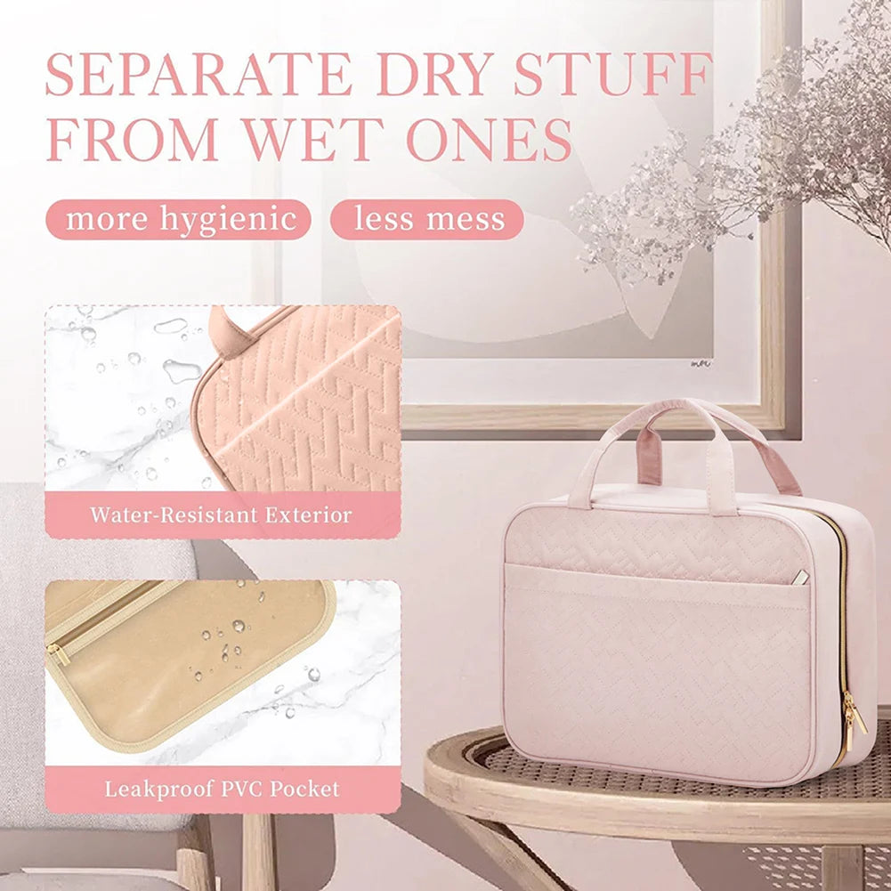 Hanging Travel Toiletry Bag – Large Waterproof Cosmetic Organiser