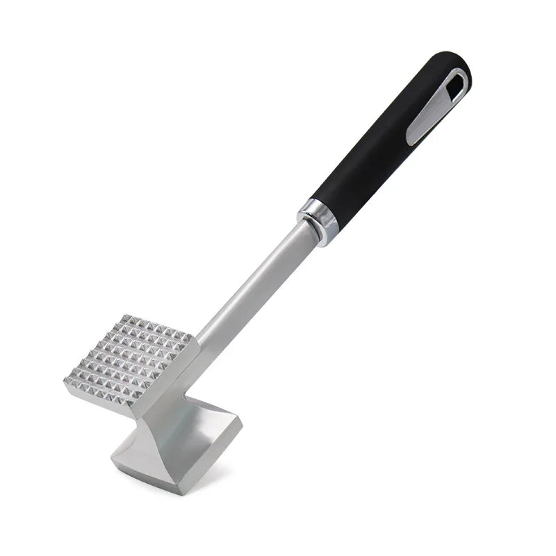 Stainless Steel Double Sided Meat Tenderizer Hammer, Kitchen Tool for Beef Steak, Pork Chop & Chicken, Meat Mallet with Spikes Oasis Select Large meat hammer