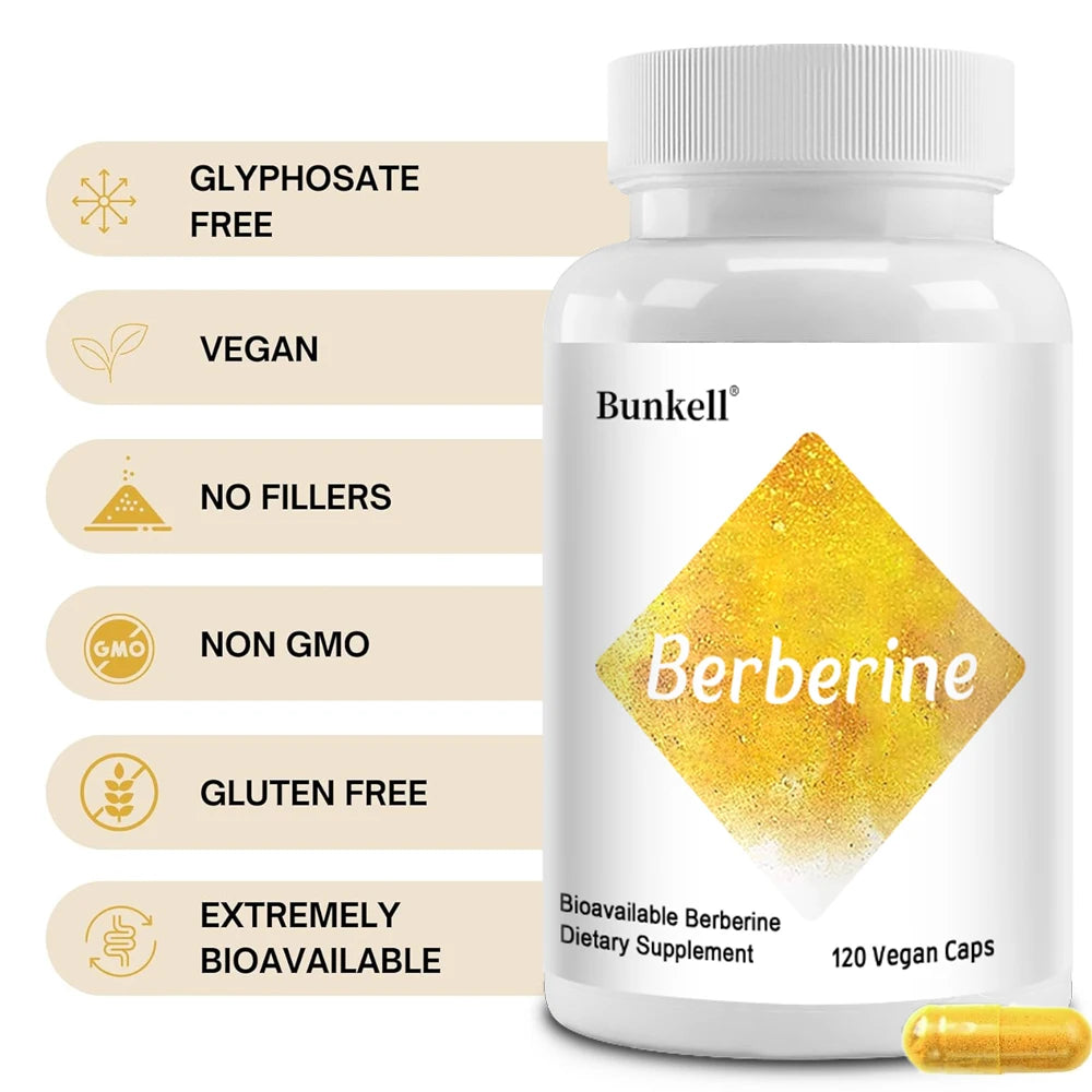 Berberine HCl 600mg – Blood Sugar, Metabolism & Heart Support Herbal Supplement Oasis Select