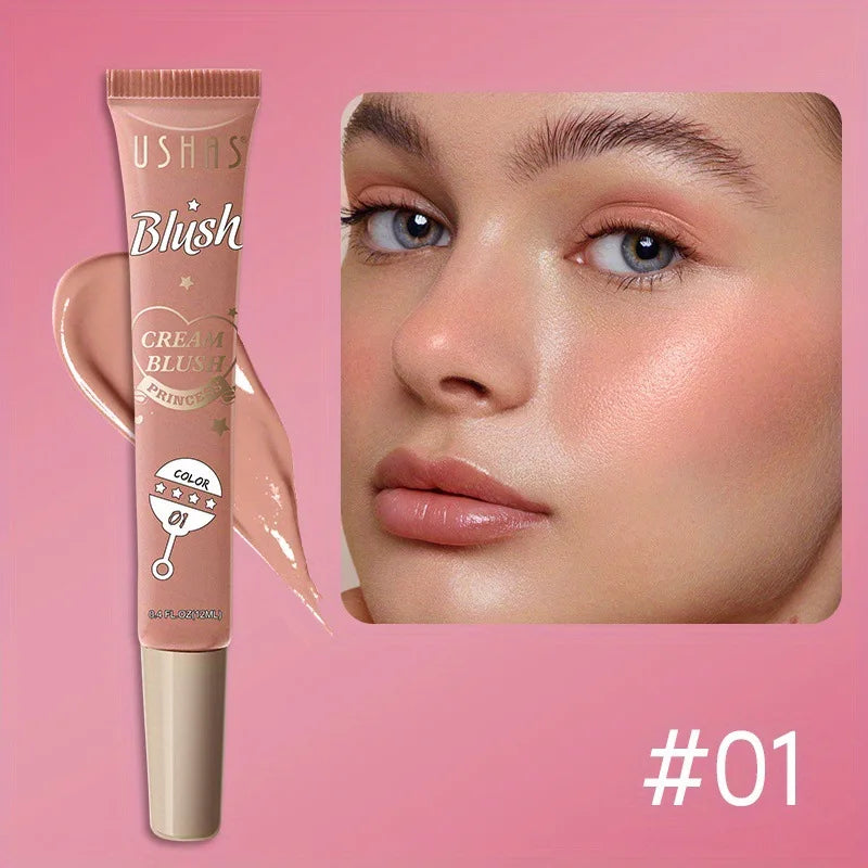 USHAS Korean Liquid Blush – Multi-Use Cream for Cheeks, Lips & Eyes