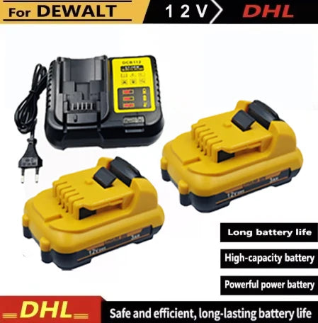 .For DeWalt DCB120 - DCB127 Rechargeable Batteries - 3000mAh 12V Max Lithium Ion Replacement Battery..。 Oasis Select