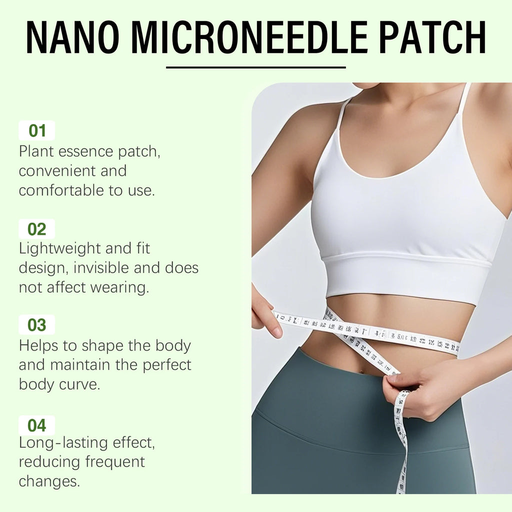 4cmx150cm Microneedle Body Care Patch Breathable Cuttable Gentle Skin Nourishing Body Shaping For Abdomen Thigh Arm Daily Use Oasis Select