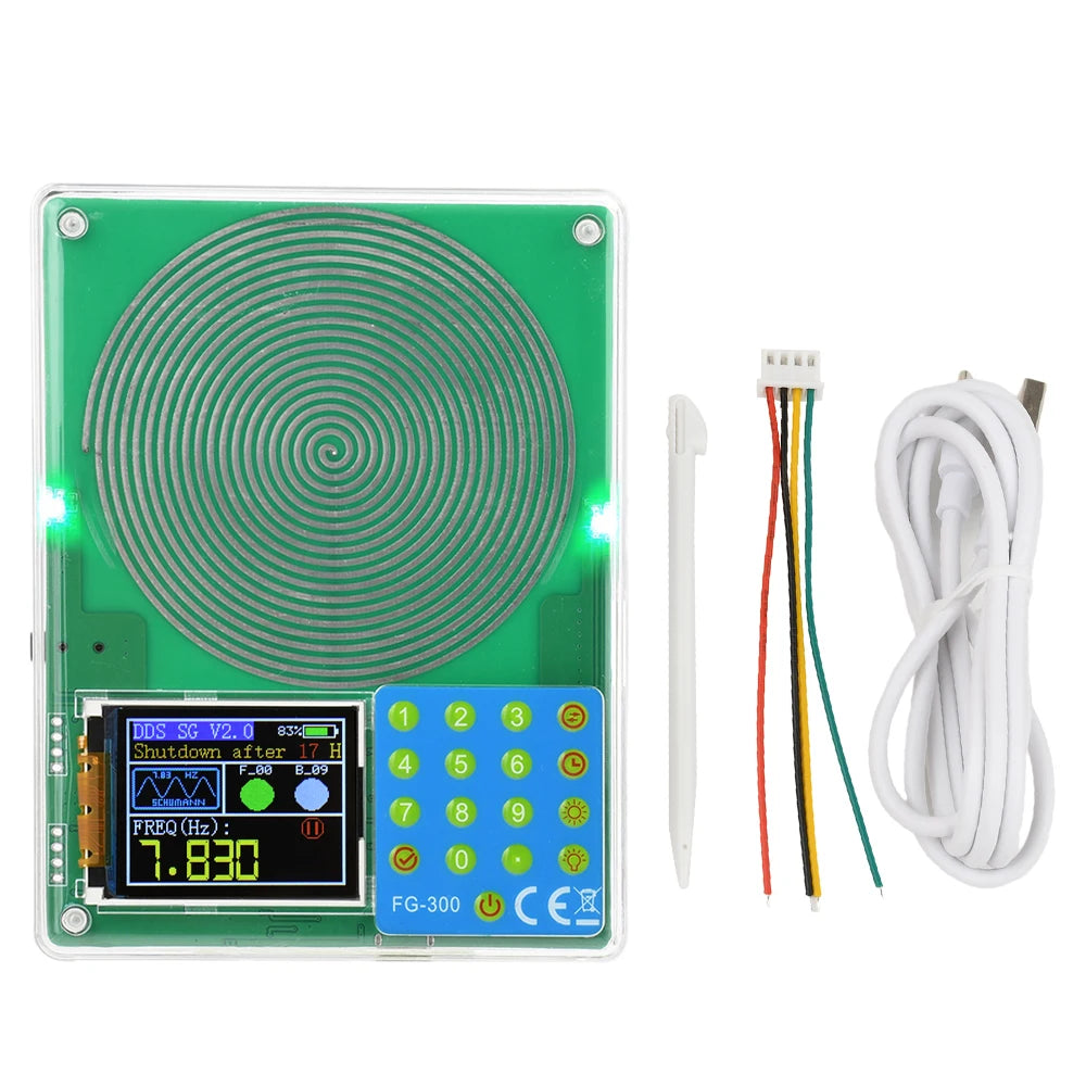 FG-300 DDS Function Signal Generator 0.001Hz-200KHz Signal Generator Adjustable Module Sine+Square+Triangle+Sawtooth Waveform ﻿ Oasis Select