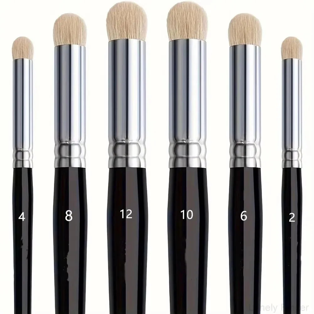 Drybrush Paint Brushes ,Nylon Hair Detail Brushes for Model Oil Watercolor Face Acrylic Painting,Acrylic Paint Brushes Professio Oasis Select 6Black Wool