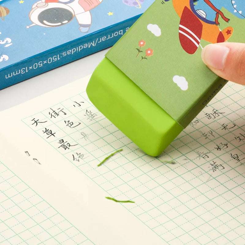 1pcs 150x50mm Large Cartoon Eraser for Kids Low Dust Giant Eraser Block Cute Creative for Elementary School Student Oasis Select