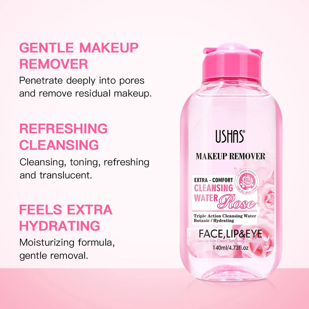 USHAS Micellar Cleansing Water – Gentle Makeup Remover