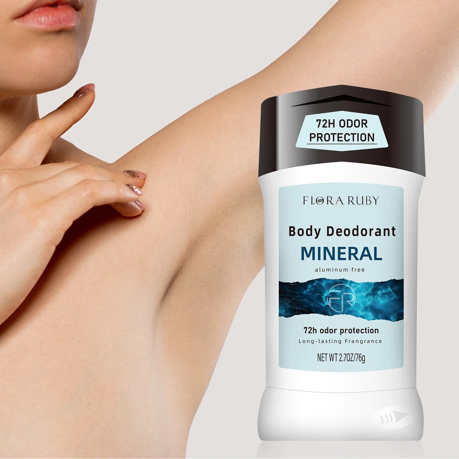 76g Mens Deodorant Refreshing Fragrant Body Care Cream- Long-Lasting Deodorizing,Anti-Sweating, Moisture Control Odor for Armpit Oasis Select