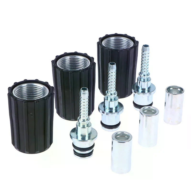 High Pressure Washer Hose Insert Fittings D14 D15mm Ring Nut M22 Car Washer Water Cleaning Hose Pipe Fitting Twist Connector Oasis Select