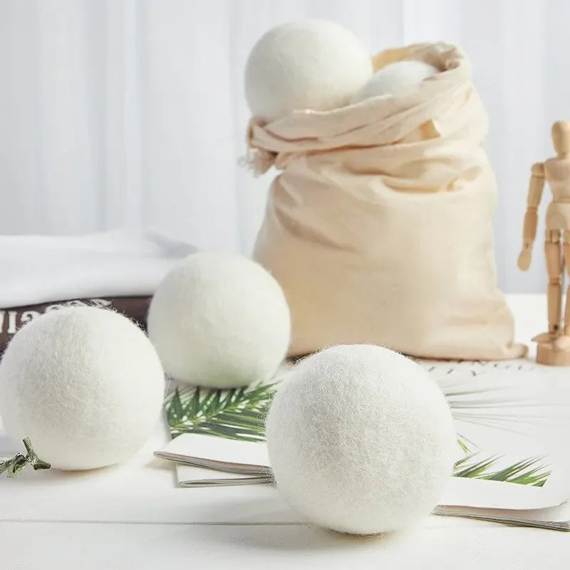 Nature Wool Dryer Balls Fabric Softener Ball for Sensitive Skin Reusable Softener Laundry Ball Home Washing Machine Accessories Oasis Select