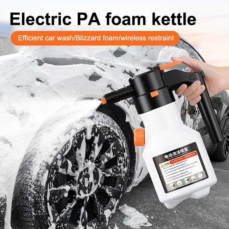 2L Professional Electric Foam Sprayer Motorized Handheld High Pressure Snow Foam Car Wash Sprayer For Car Wash Accessories Oasis Select