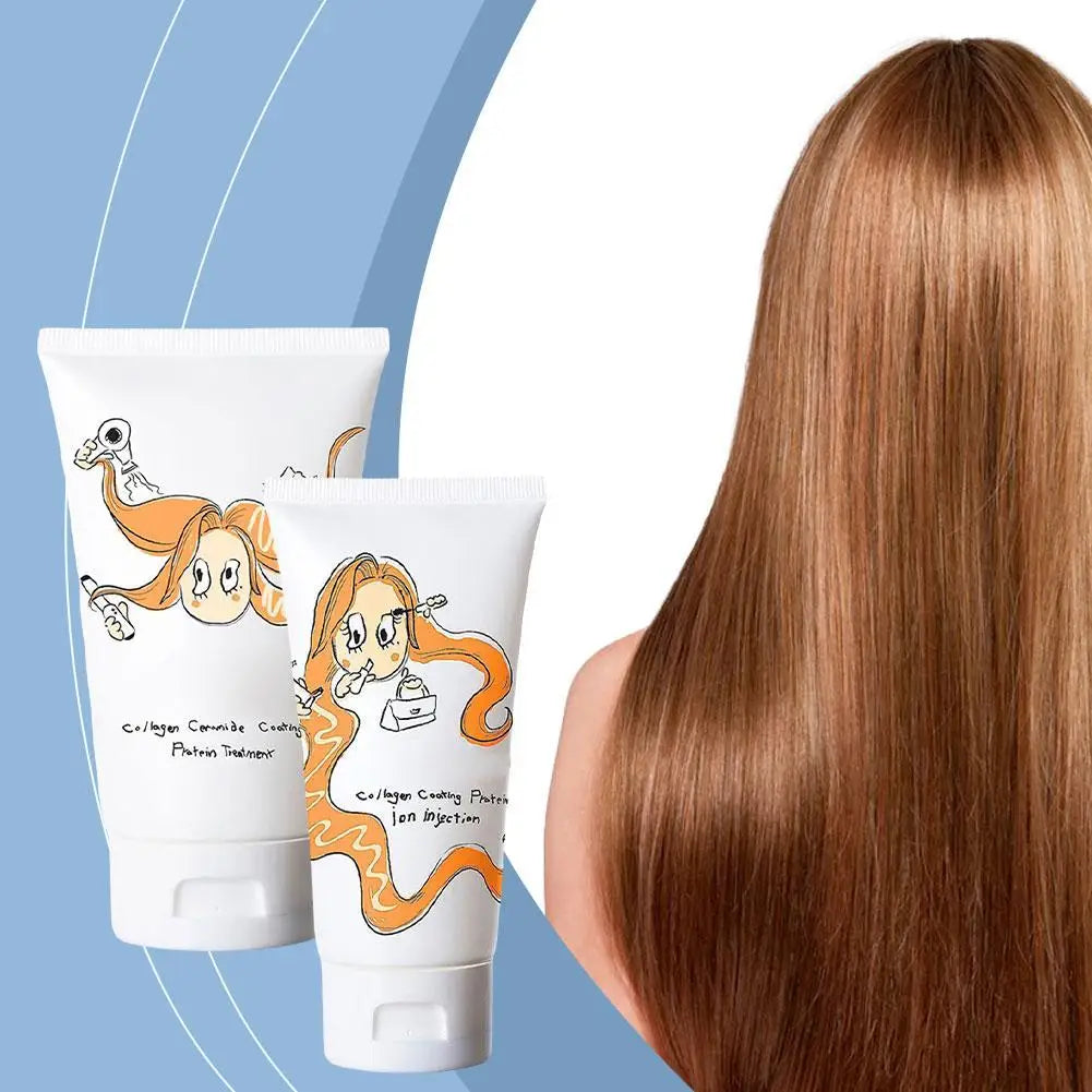 Collagen Coating Hair Conditioner Treatment Damaged Hair Revitalize Hair Straighten Soft Smooth Moisturize Keratin Hair Mask Oasis Select