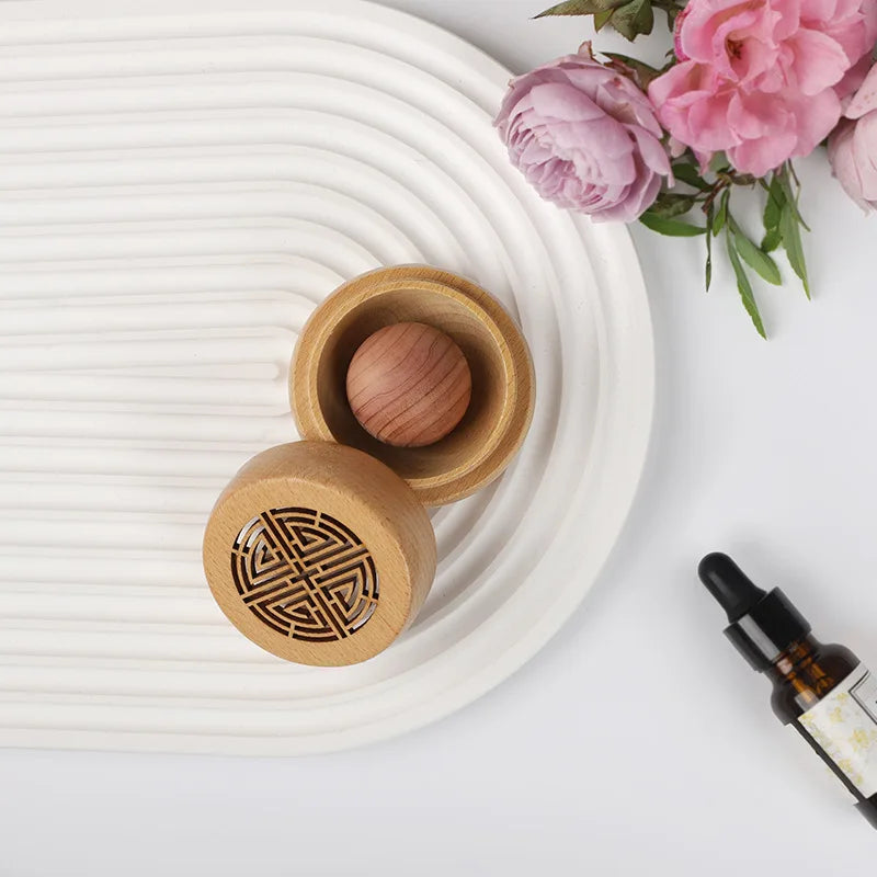 Ancient Portable No perfume fragrance wooden box aroma diffuser decorations items living room bedroom car home accessories Oasis Select C
