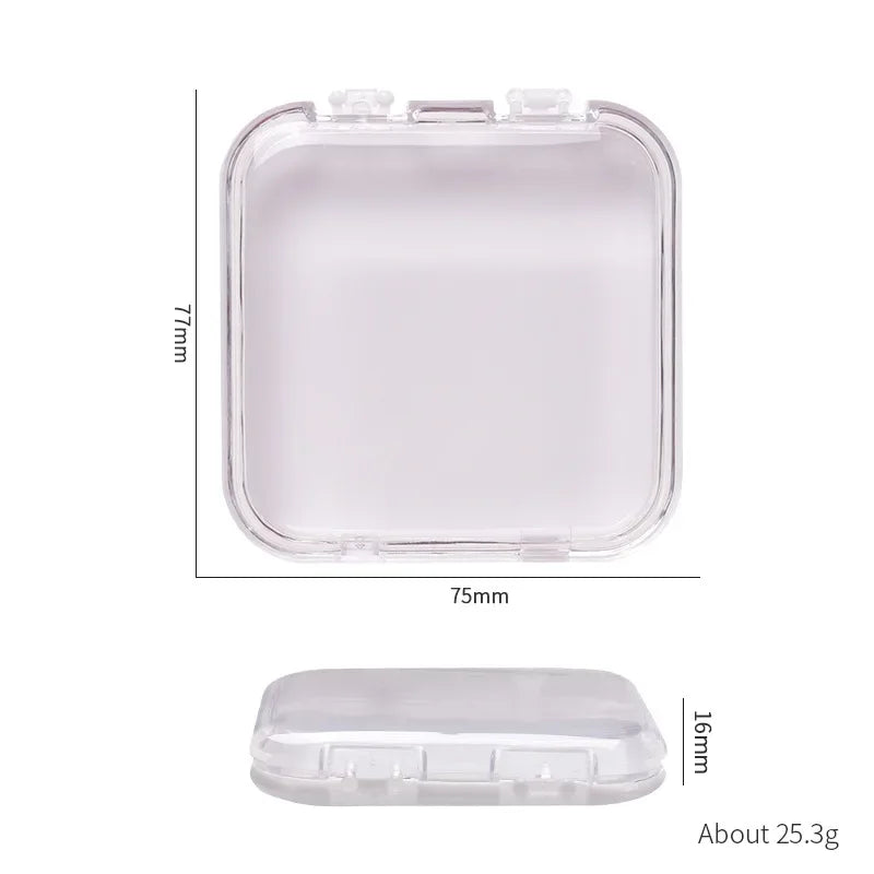 10 Pieces Empty Nail Boxes For Packaging Square Shape Box Wholesale Nail Tips Press On Nail Packaging Case Small Business Oasis Select white-10pcs