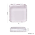 10 Pieces Empty Nail Boxes For Packaging Square Shape Box Wholesale Nail Tips Press On Nail Packaging Case Small Business Oasis Select white-10pcs