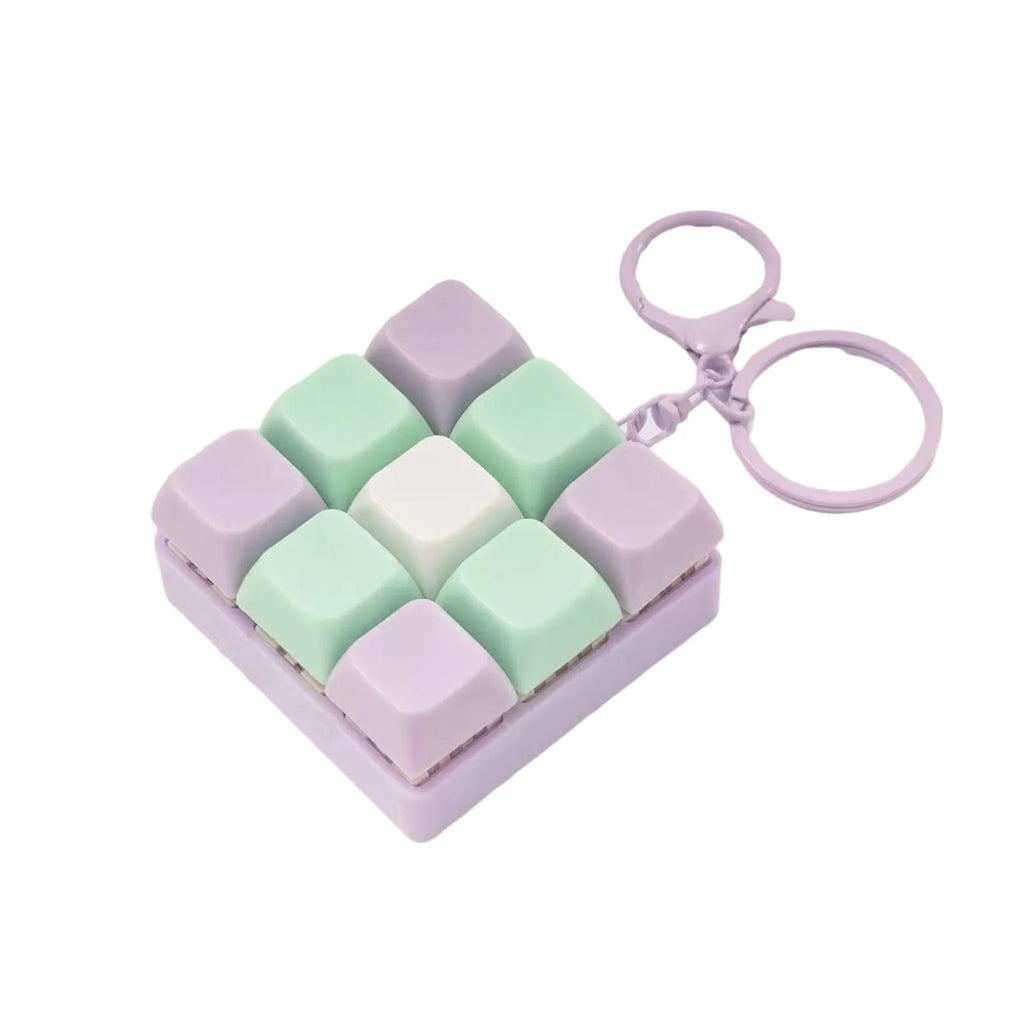 9-Key Fidget Keyboard Keychain – Anti-Stress Toy for Adults Fidget Stress Toy Oasis Select B One Size