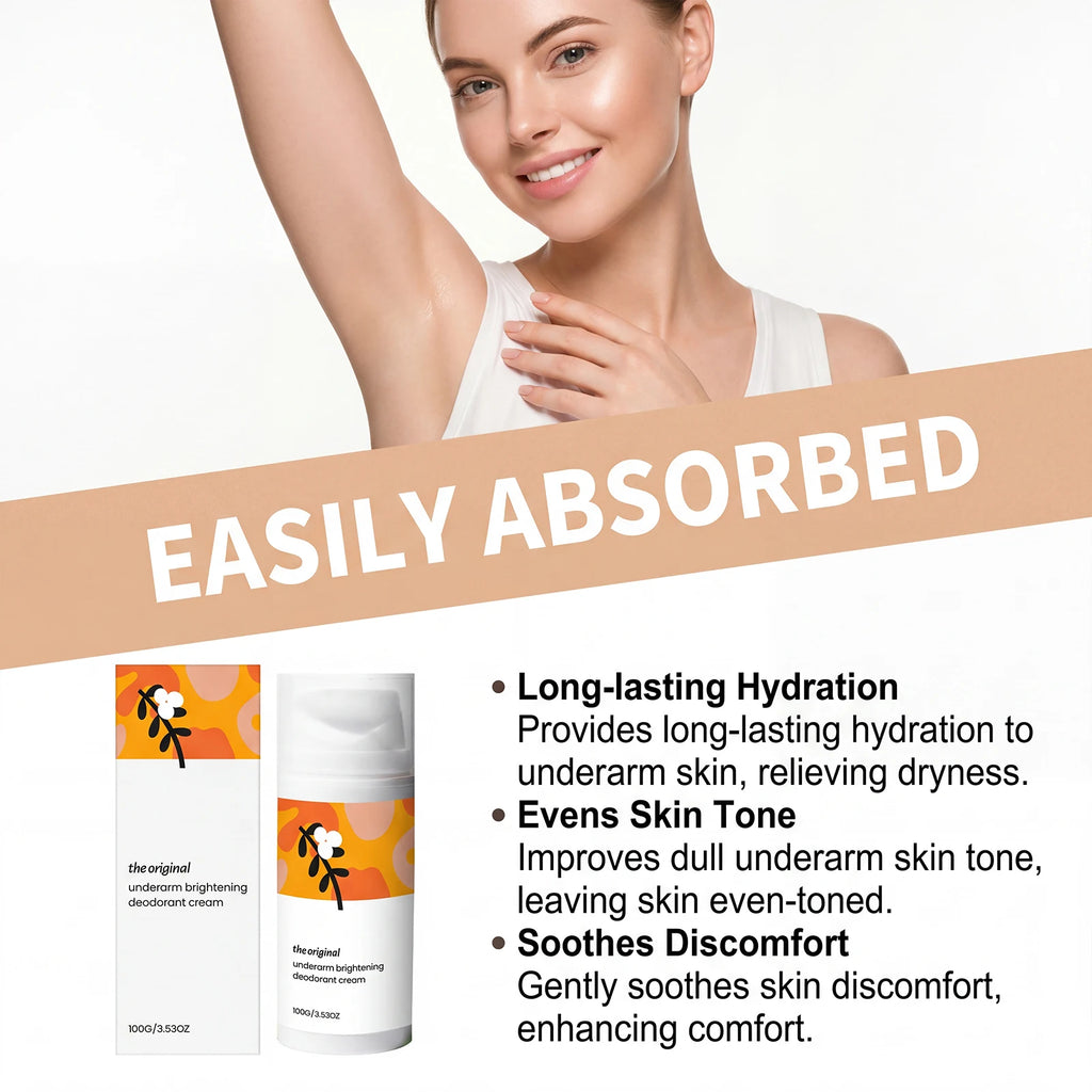 Underarm Brightening Cream Even Skin Tone Hydrating Gentle Formula Daily Underarm Care Vitamin C Sensitive Skin Non Greasy Oasis Select
