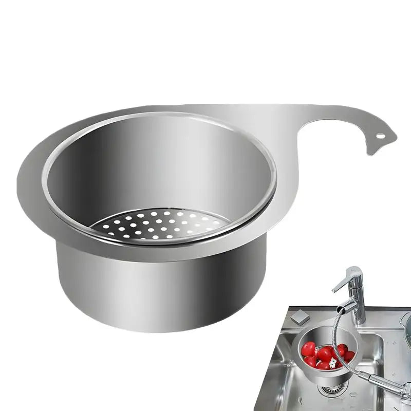 Basket Swan Drain Rack Stainless Steel Sink Food Catcher Basket Kitchen Sink Filter Versatile Kitchen Sink Waste Drain Basket Oasis Select